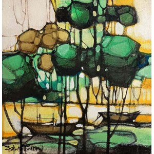 Salman Farooqi, 12 x 12 Inch, Acrylic on Canvas, Landscape Painting, AC-SF-667 Salman Farooqi, 12 x 12 Inch, Acrylic on Canvas, Landscape Painting, AC-SF-667